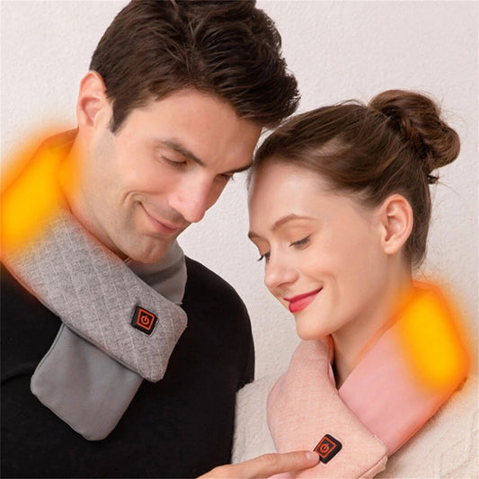 USB Heated Neck & Shoulder Wrap – Smart Heating Pad for Pain Relief