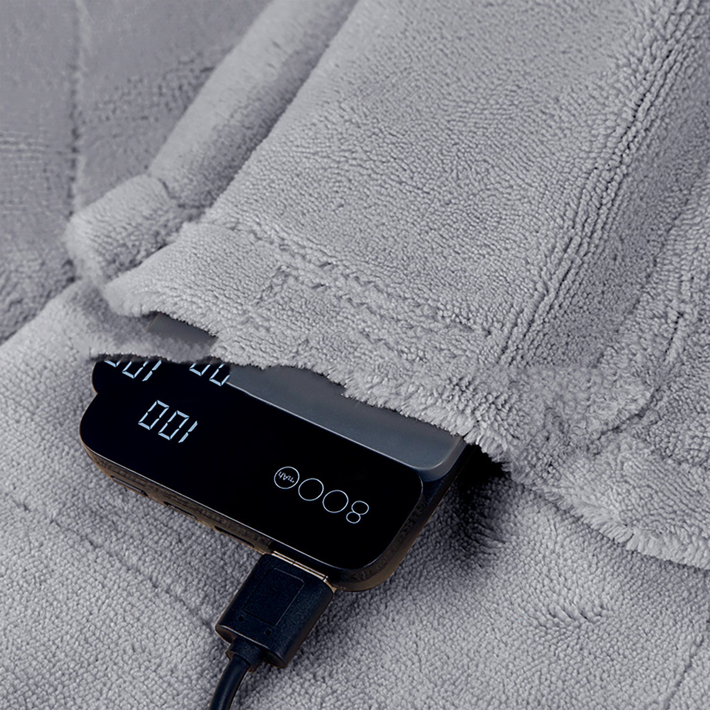 USB Heated Blanket – Soft Suede, Portable Electric Throw for Warmth (140×80cm)