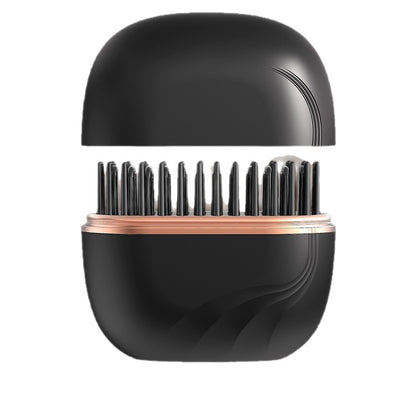Mini Cordless Hair Straightener Comb – Portable USB Rechargeable Anti-Frizz Brush