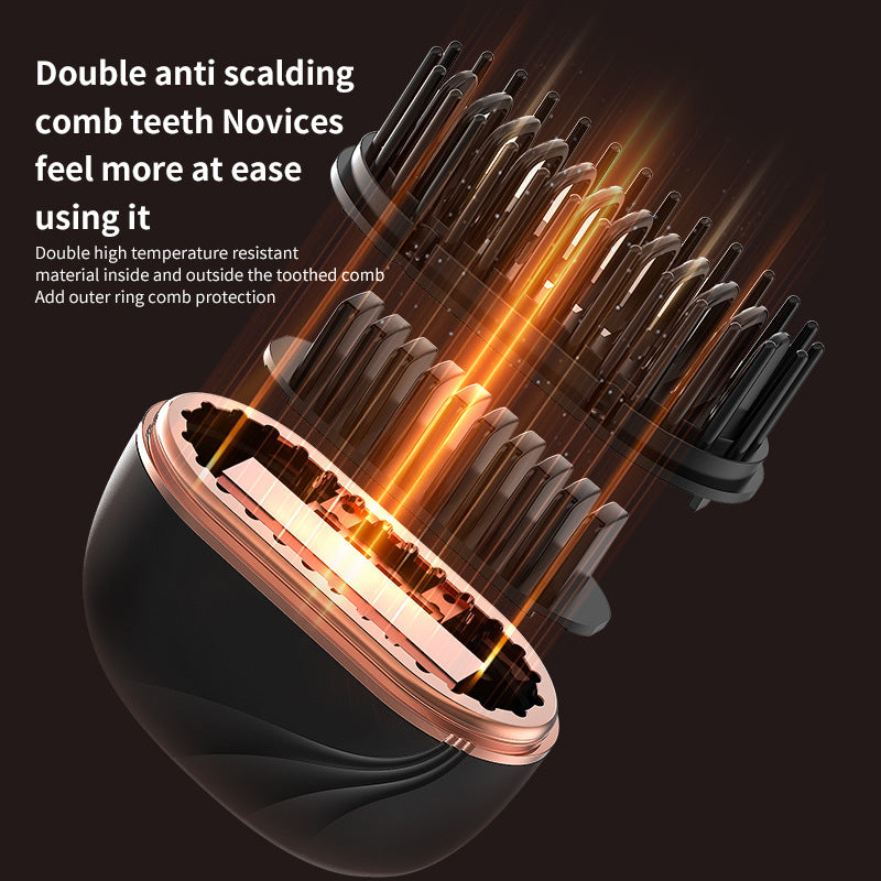 Mini Cordless Hair Straightener Comb – Portable USB Rechargeable Anti-Frizz Brush